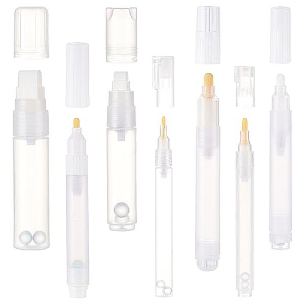 PandaHall Empty Plastic Paint Marker, Blank Refillable Paint Pens, White, 135~156x15~28mm, 7pcs/set Plastic Others White
PandaHall Empty Plastic Paint Marker, Blank Refillable Paint Pens, White, 135~156x15~28mm, 7pcs/set Plastic Others White