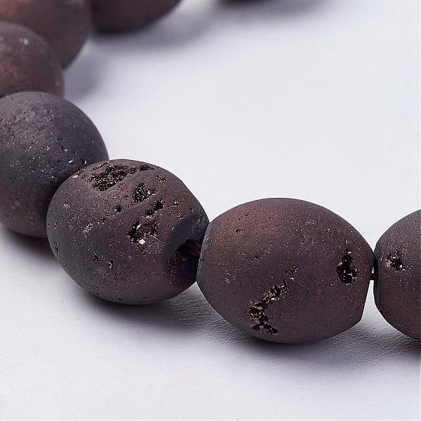 PandaHall Electroplated Natural Druzy Geode Agate Bead Strands, Drum, Copper Plated, 14~14.5x12mm, Hole: 1mm, about 14pcs/strand, 7.87 inch...
PandaHall Electroplated Natural Druzy Geode Agate Bead Strands, Drum, Copper Plated, 14~14.5x12mm, Hole: 1mm, about 14pcs/strand, 7.87 inch...