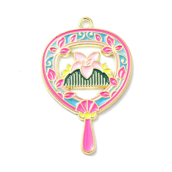 PandaHall Alloy Enamel Pendants, Light Gold, Magic Fan with Comb Charm, Deep Pink, 38x25x1.5mm, Hole: 2mm Alloy+Enamel Fan
PandaHall Alloy Enamel Pendants, Light Gold, Magic Fan with Comb Charm, Deep Pink, 38x25x1.5mm, Hole: 2mm Alloy+Enamel Fan