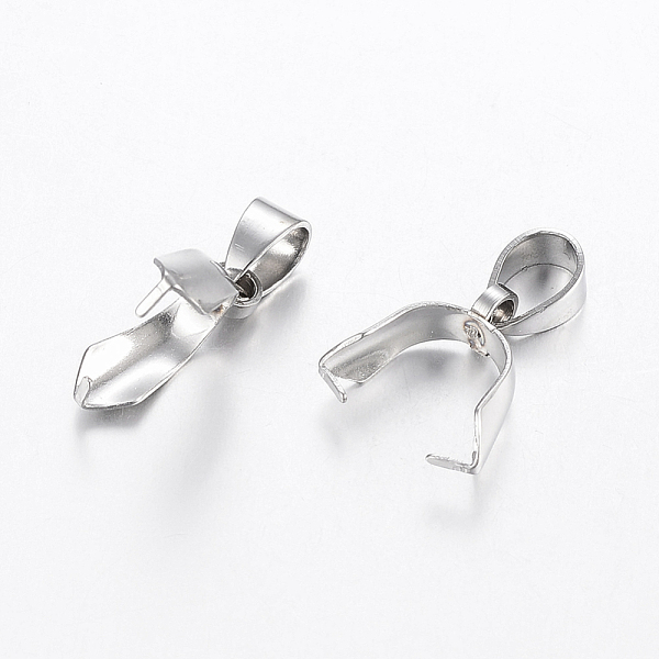 PandaHall 304 Stainless Steel Pendant Pinch Bails, Stainless Steel Color, 13x11x4.5mm, Hole: 6x4mm 304 Stainless Steel
PandaHall 304 Stainless Steel Pendant Pinch Bails, Stainless Steel Color, 13x11x4.5mm, Hole: 6x4mm 304 Stainless Steel