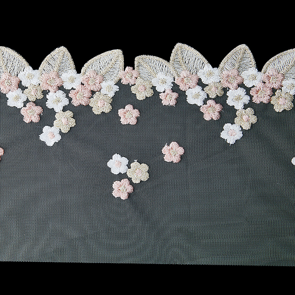 PandaHall Polyester Lace Ribbon, Embroidery Mesh Ribbon with Leaf Pattern, Pink, 7-7/8~8-1/4 inch(200~210mm) Polyester Pink
PandaHall Polyester Lace Ribbon, Embroidery Mesh Ribbon with Leaf Pattern, Pink, 7-7/8~8-1/4 inch(200~210mm) Polyester Pink