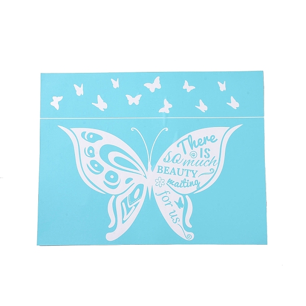 PandaHall Olycraft 1 Sheet Self-Adhesive Silk Screen Printing Stencil, for Painting on Wood, DIY Decoration T-Shirt Fabric, Butterfly..., Green
PandaHall Olycraft 1 Sheet Self-Adhesive Silk Screen Printing Stencil, for Painting on Wood, DIY Decoration T-Shirt Fabric, Butterfly..., Green