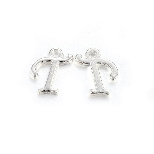 PandaHall Silver Color Plated Alloy Letter Pendants, Rack Plating, Cadmium Free & Lead Free, Letter.T, 13x9x2mm, Hole: 1.5mm Alloy Letter T
PandaHall Silver Color Plated Alloy Letter Pendants, Rack Plating, Cadmium Free & Lead Free, Letter.T, 13x9x2mm, Hole: 1.5mm Alloy Letter T