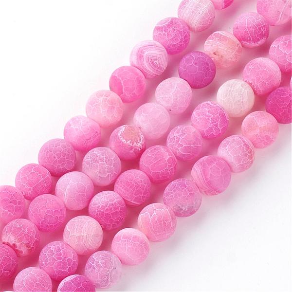 PandaHall Natural Fire Crackle Agate Bead Strands, Frosted, Dyed, Round, Hot Pink, 8x7mm, Hole: 1.5mm, about 48pcs/strand, 13.58 inch...
PandaHall Natural Fire Crackle Agate Bead Strands, Frosted, Dyed, Round, Hot Pink, 8x7mm, Hole: 1.5mm, about 48pcs/strand, 13.58 inch...