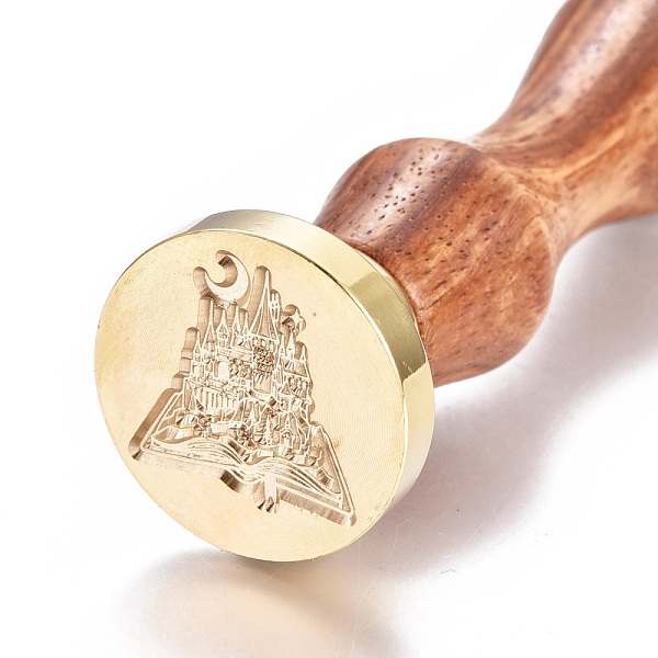 PandaHall Brass Wax Seal Stamp, with Wooden Handle, for Post Decoration, DIY Card Making, Magic Themed Pattern, Golden, 90x26mm Brass Others
PandaHall Brass Wax Seal Stamp, with Wooden Handle, for Post Decoration, DIY Card Making, Magic Themed Pattern, Golden, 90x26mm Brass Others