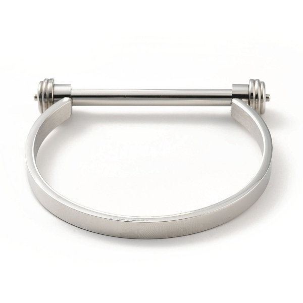 PandaHall 304 Stainless Steel D Shape Bar Screw Bangle, Shackle Horseshoe Bangle for Men Women, Stainless Steel Color, Inner Diameter...
PandaHall 304 Stainless Steel D Shape Bar Screw Bangle, Shackle Horseshoe Bangle for Men Women, Stainless Steel Color, Inner Diameter...