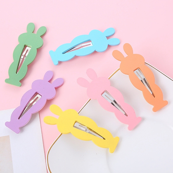 PandaHall Cute Rabbit Plastic Snap Hair Clips, Hair Accessories for Women and Girls, Mixed Color, 64mm Plastic Rabbit Multicolor
PandaHall Cute Rabbit Plastic Snap Hair Clips, Hair Accessories for Women and Girls, Mixed Color, 64mm Plastic Rabbit Multicolor