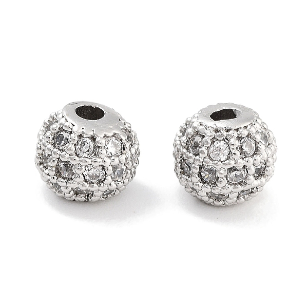 PandaHall Brass Micro Pave Clear Cubic Zirconia Beads, Round, Platinum, 6.5x6mm, Hole: 1.6mm Brass+Cubic Zirconia Ring
PandaHall Brass Micro Pave Clear Cubic Zirconia Beads, Round, Platinum, 6.5x6mm, Hole: 1.6mm Brass+Cubic Zirconia Ring