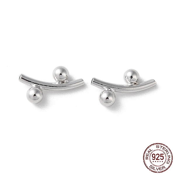 PandaHall Rhodium Plated Rack Plating 925 Sterling Silver Tube Beads, Long-Lasting Plated, Curved Tube with Round, Real Platinum Plated...
PandaHall Rhodium Plated Rack Plating 925 Sterling Silver Tube Beads, Long-Lasting Plated, Curved Tube with Round, Real Platinum Plated...