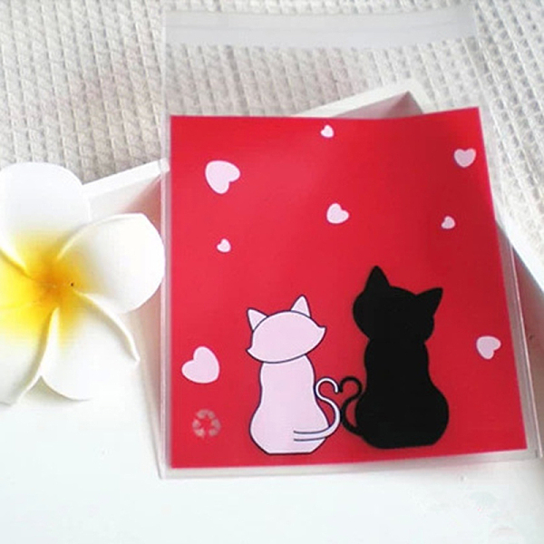 PandaHall Kitten Printed Plastic Bags, with Adhesive, Couple Cat, Colorful, 14x10cm, Unilateral Thickness: 0.035mm, Inner Measure: 11x10cm...
PandaHall Kitten Printed Plastic Bags, with Adhesive, Couple Cat, Colorful, 14x10cm, Unilateral Thickness: 0.035mm, Inner Measure: 11x10cm...