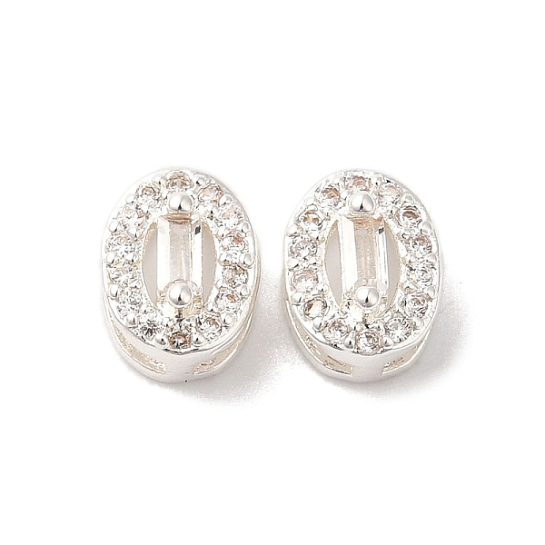 PandaHall Brass Micro Pave Clear Cubic Zirconia Beads, Oval, 925 Sterling Silver Plated, 7x6x4mm, Hole: 1mm Brass+Cubic Zirconia Oval Clear
PandaHall Brass Micro Pave Clear Cubic Zirconia Beads, Oval, 925 Sterling Silver Plated, 7x6x4mm, Hole: 1mm Brass+Cubic Zirconia Oval Clear