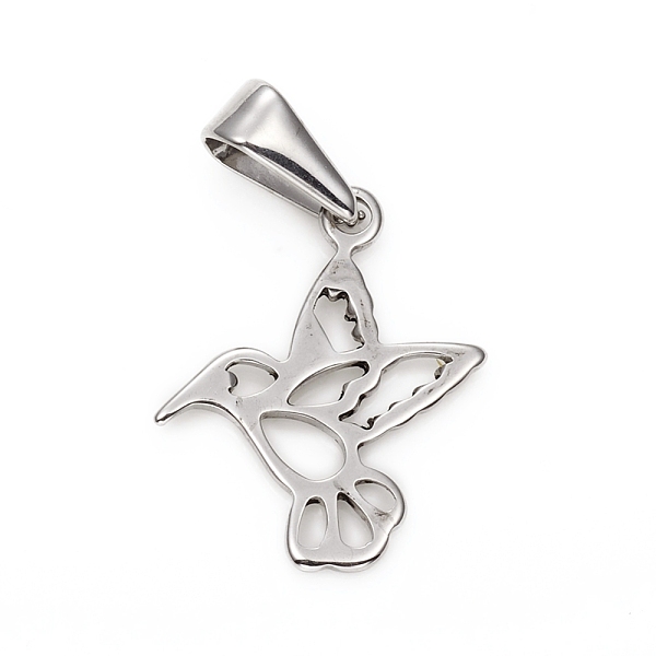 PandaHall 304 Stainless Steel Pendants, Bird, Stainless Steel Color, 20x16.5x1mm, Hole: 3x7.5mm 304 Stainless Steel Bird
PandaHall 304 Stainless Steel Pendants, Bird, Stainless Steel Color, 20x16.5x1mm, Hole: 3x7.5mm 304 Stainless Steel Bird