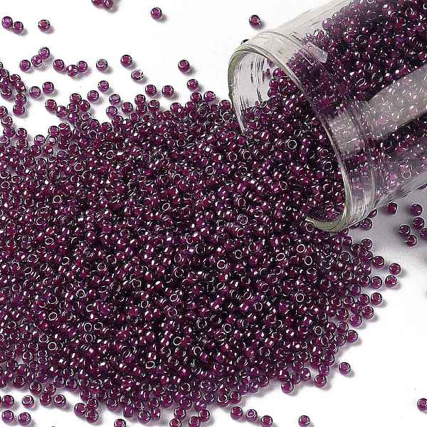 PandaHall TOHO Round Seed Beads, Japanese Seed Beads, (1076) Inside Color Grey/Magenta Lined, 15/0, 1.5mm, Hole: 0.7mm, about 3000pcs/10g..., Gray
PandaHall TOHO Round Seed Beads, Japanese Seed Beads, (1076) Inside Color Grey/Magenta Lined, 15/0, 1.5mm, Hole: 0.7mm, about 3000pcs/10g..., Gray