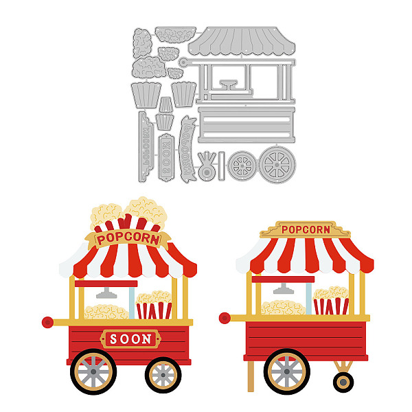 PandaHall Cartoon Popcorn Cart Carbon Steel Cutting Dies Stencils, for DIY Scrapbooking, Photo Album, Decorative Embossing Paper Card...
PandaHall Cartoon Popcorn Cart Carbon Steel Cutting Dies Stencils, for DIY Scrapbooking, Photo Album, Decorative Embossing Paper Card...
