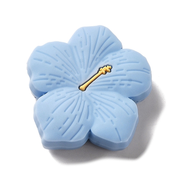 PandaHall Cherry Blossom Silicone Focal Beads, DIY Nursing Necklaces Making, Light Sky Blue, 28x29x9.5mm, Hole: 2mm Silicone Flower
PandaHall Cherry Blossom Silicone Focal Beads, DIY Nursing Necklaces Making, Light Sky Blue, 28x29x9.5mm, Hole: 2mm Silicone Flower