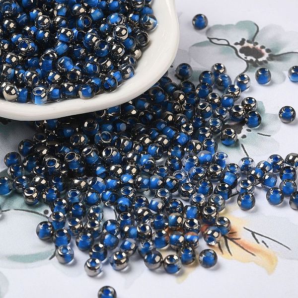 PandaHall Transparent Inside Colours Glass Seed Beads, Half Plated, Round Hole, Round, Dodger Blue, 4x3mm, Hole: 1.2mm, 7650pcs/pound Glass
PandaHall Transparent Inside Colours Glass Seed Beads, Half Plated, Round Hole, Round, Dodger Blue, 4x3mm, Hole: 1.2mm, 7650pcs/pound Glass