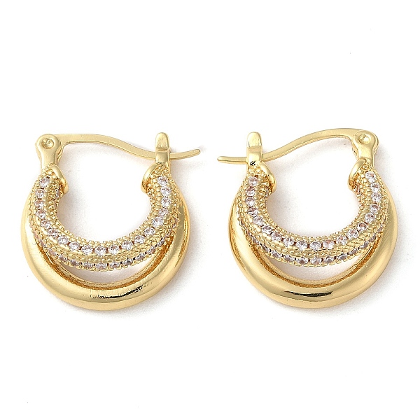 PandaHall Rack Plating Brass Micro Pave Cubic Zirconia Hoop Earrings, Split Earrings, Real 16K Gold Plated, 19.5x18x7.5mm Cubic Zirconia..., Clear
PandaHall Rack Plating Brass Micro Pave Cubic Zirconia Hoop Earrings, Split Earrings, Real 16K Gold Plated, 19.5x18x7.5mm Cubic Zirconia..., Clear