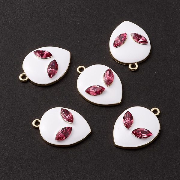PandaHall Alloy Enamel Pendants, with Glass Rhinestone, Light Gold, Alien Face, WhiteSmoke, 27.5x19.5x5.5mm, Hole: 2mm Alloy..., White
PandaHall Alloy Enamel Pendants, with Glass Rhinestone, Light Gold, Alien Face, WhiteSmoke, 27.5x19.5x5.5mm, Hole: 2mm Alloy..., White