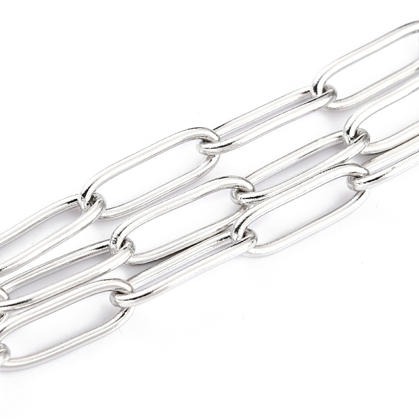 PandaHall 304 Stainless Steel Paperclip Chains, Drawn Elongated Cable Chains, Soldered, with Spool, Stainless Steel Color, 12x4x1mm, 32.8...
PandaHall 304 Stainless Steel Paperclip Chains, Drawn Elongated Cable Chains, Soldered, with Spool, Stainless Steel Color, 12x4x1mm, 32.8...