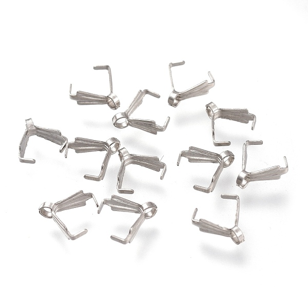 PandaHall 304 Stainless Steel Ice Pick Pinch Bails, Stainless Steel Color, 8x7.5x3mm, Hole: 1.6mm, Pin: 1mm 304 Stainless Steel
PandaHall 304 Stainless Steel Ice Pick Pinch Bails, Stainless Steel Color, 8x7.5x3mm, Hole: 1.6mm, Pin: 1mm 304 Stainless Steel