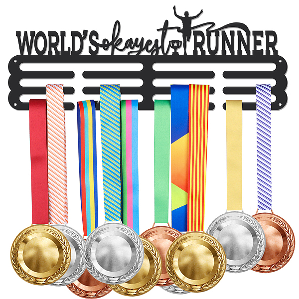 PandaHall SUPERDANT Running Medal Hanger Inspirational Personalised Medal Hangers World's Okayest Runner for Runners Wall Mount Iron Word..., Black
PandaHall SUPERDANT Running Medal Hanger Inspirational Personalised Medal Hangers World's Okayest Runner for Runners Wall Mount Iron Word..., Black