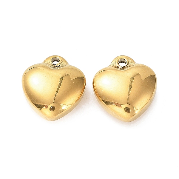 PandaHall Ion Plating(IP) 304 Stainless Steel Charms, Puffed Heart, Golden, 11x10x6mm, Hole: 1.5mm 304 Stainless Steel Heart
PandaHall Ion Plating(IP) 304 Stainless Steel Charms, Puffed Heart, Golden, 11x10x6mm, Hole: 1.5mm 304 Stainless Steel Heart
