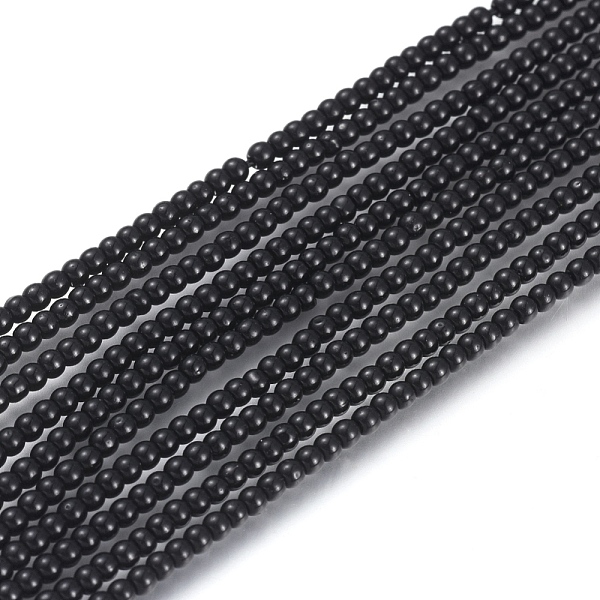 PandaHall Glass Beads Strands, Round, Black, 2mm, Hole: 0.6mm, about 180pcs/strand, 14.17 inch(36cm) Glass Round Black
PandaHall Glass Beads Strands, Round, Black, 2mm, Hole: 0.6mm, about 180pcs/strand, 14.17 inch(36cm) Glass Round Black