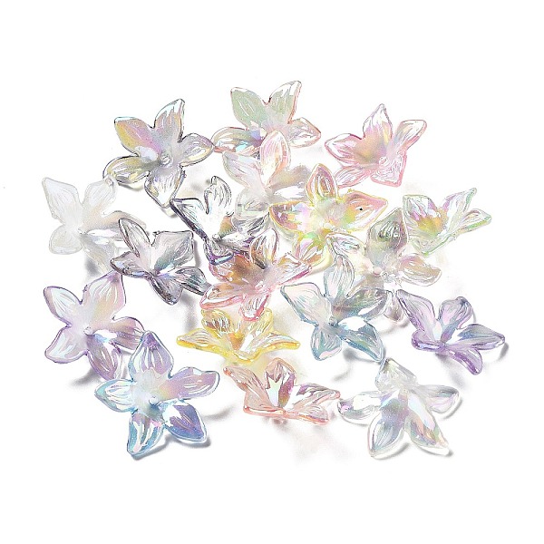 PandaHall UV Plating Transparent Acrylic Bead Caps, Iridescent, Flower, Mixed Color, 28x26x7mm, Hole: 1.8mm Acrylic Multicolor
PandaHall UV Plating Transparent Acrylic Bead Caps, Iridescent, Flower, Mixed Color, 28x26x7mm, Hole: 1.8mm Acrylic Multicolor