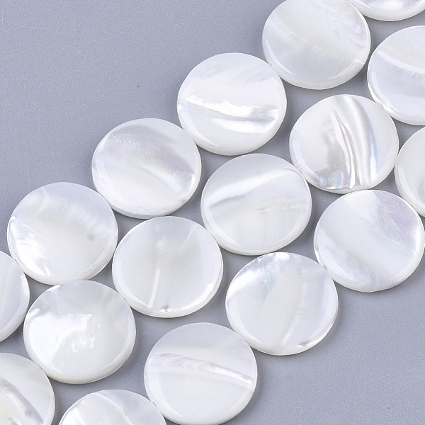 PandaHall Trochus Shell Beads Strands, Flat Round, Creamy White, 15x3mm, Hole: 1mm, about 25~27pcs/Strand, 15.16 inch~15.75 inch Trochus...
PandaHall Trochus Shell Beads Strands, Flat Round, Creamy White, 15x3mm, Hole: 1mm, about 25~27pcs/Strand, 15.16 inch~15.75 inch Trochus...