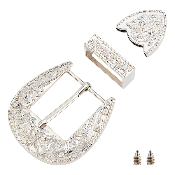 PandaHall WADORN Belt Zinc Alloy Buckle Sets, include Roller Buckle, Rectangle Silder Charm, Triangle Zipper Stopper and Screw, Platinum...
PandaHall WADORN Belt Zinc Alloy Buckle Sets, include Roller Buckle, Rectangle Silder Charm, Triangle Zipper Stopper and Screw, Platinum...