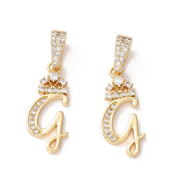 PandaHall Eco-Friendly Brass Micro Pave Cubic Zirconia Pendants, Long-Lasting Plated, Real 18K Gold Plated, Cadmium Free & Lead Free, Letter...
PandaHall Eco-Friendly Brass Micro Pave Cubic Zirconia Pendants, Long-Lasting Plated, Real 18K Gold Plated, Cadmium Free & Lead Free, Letter...