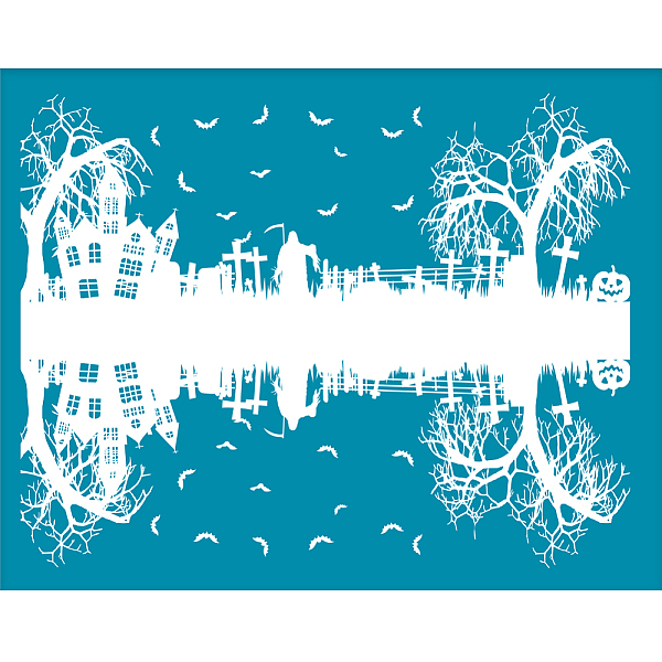 PandaHall Silk Screen Printing Stencil, for Painting on Wood, DIY Decoration T-Shirt Fabric, Halloween Themed Pattern, 12.7x10cm Nylon Cyan
PandaHall Silk Screen Printing Stencil, for Painting on Wood, DIY Decoration T-Shirt Fabric, Halloween Themed Pattern, 12.7x10cm Nylon Cyan