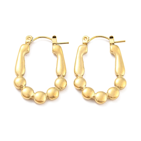 PandaHall Oval Bubble 304 Stainless Steel Hoop Earring for Women, Real 14K Gold Plated, 27x19.5x3mm 304 Stainless Steel Oval
PandaHall Oval Bubble 304 Stainless Steel Hoop Earring for Women, Real 14K Gold Plated, 27x19.5x3mm 304 Stainless Steel Oval