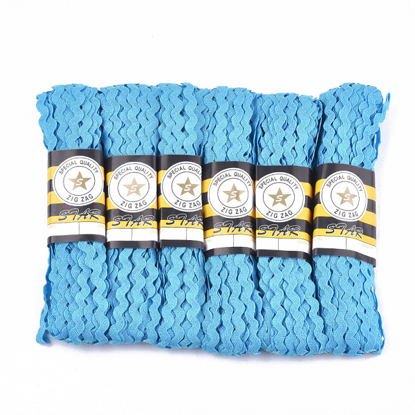 PandaHall Polypropylene Fiber Ribbons, Wave Shape, Deep Sky Blue, 7~8mm, 15yard/bundle, 6bundles/bag Polypropylene None Blue
PandaHall Polypropylene Fiber Ribbons, Wave Shape, Deep Sky Blue, 7~8mm, 15yard/bundle, 6bundles/bag Polypropylene None Blue