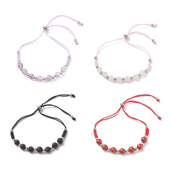 PandaHall Natural Mixed Stone Beads Slider Bracelets for Men Women, Brass Round Beaded Bracelets, Inner Diameter: 1~3-1/8 inch(2.4~7.9cm)...
PandaHall Natural Mixed Stone Beads Slider Bracelets for Men Women, Brass Round Beaded Bracelets, Inner Diameter: 1~3-1/8 inch(2.4~7.9cm)...