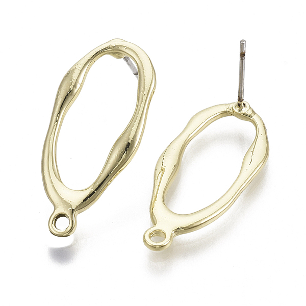 PandaHall Alloy Stud Earring Findings, with Loop and Steel Pin, Teardrop, Light Gold, 26x12mm, Hole: 1.8mm, Pin: 0.7mm Alloy Teardrop
PandaHall Alloy Stud Earring Findings, with Loop and Steel Pin, Teardrop, Light Gold, 26x12mm, Hole: 1.8mm, Pin: 0.7mm Alloy Teardrop