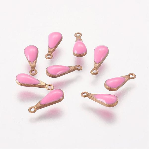 PandaHall Antique Golden Plated Brass Enamel Teardrop Charms, Enamelled Sequins, Pink, 11x4x3mm, Hole: 1mm Brass+Enamel Teardrop Pink
PandaHall Antique Golden Plated Brass Enamel Teardrop Charms, Enamelled Sequins, Pink, 11x4x3mm, Hole: 1mm Brass+Enamel Teardrop Pink