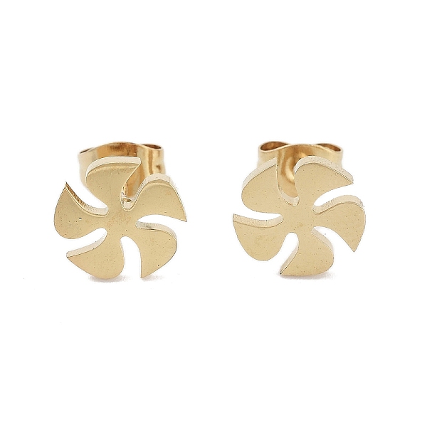 PandaHall Vacuum Plating 304 Stainless Steel Stud Earrings for Women, Windmill, Golden, 9.5x9.5mm 304 Stainless Steel Others
PandaHall Vacuum Plating 304 Stainless Steel Stud Earrings for Women, Windmill, Golden, 9.5x9.5mm 304 Stainless Steel Others