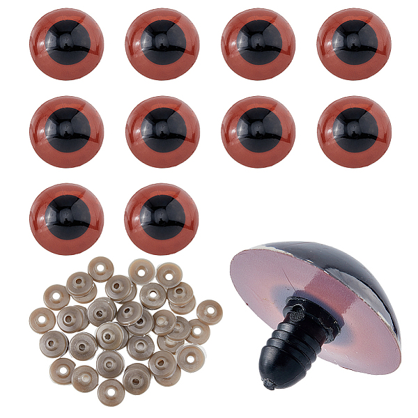 PandaHall Plastic Doll Eyes, Craft Eyes, for Doll Making, Half Round, Saddle Brown, 29~30x24mm Plastic Half Round
PandaHall Plastic Doll Eyes, Craft Eyes, for Doll Making, Half Round, Saddle Brown, 29~30x24mm Plastic Half Round