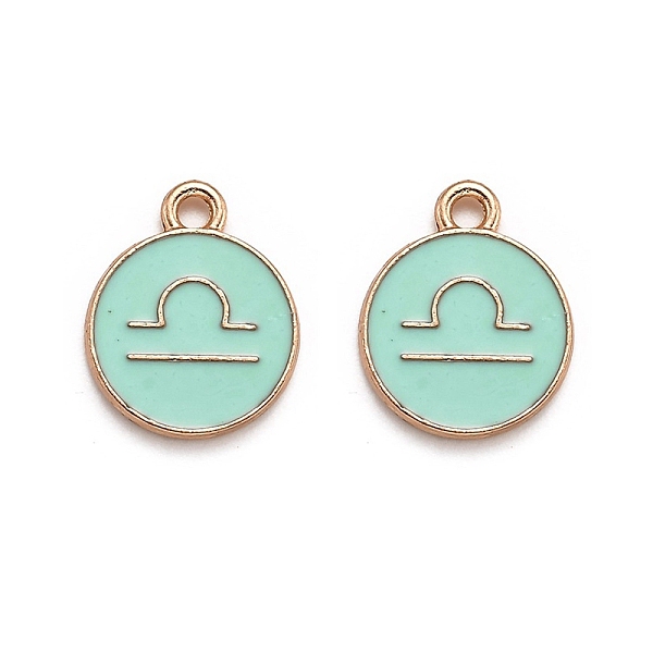 PandaHall Alloy Enamel Pendants, Flat Round with Constellation/Zodiac Sign, Golden, Libra, 15x12x2mm, Hole: 1.5mm Alloy+Enamel Libra Green
PandaHall Alloy Enamel Pendants, Flat Round with Constellation/Zodiac Sign, Golden, Libra, 15x12x2mm, Hole: 1.5mm Alloy+Enamel Libra Green