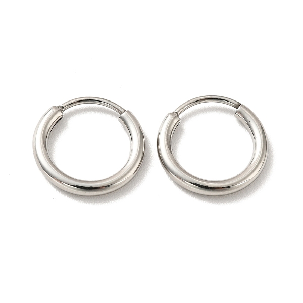 PandaHall 201 Stainless Steel Huggie Hoop Earrings, with 304 Stainless Steel Pins, Stainless Steel Color, 12 Gauge, 14x2mm, Pin: 0.8mm 201...
PandaHall 201 Stainless Steel Huggie Hoop Earrings, with 304 Stainless Steel Pins, Stainless Steel Color, 12 Gauge, 14x2mm, Pin: 0.8mm 201...