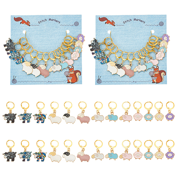 PandaHall 26 Pcs Sheep Stitch Markers, Enamel Crochet Stitch Marker Removable Leverback Hook Locking Stitch Marker for Knitting Weaving..., Multicolor
PandaHall 26 Pcs Sheep Stitch Markers, Enamel Crochet Stitch Marker Removable Leverback Hook Locking Stitch Marker for Knitting Weaving..., Multicolor