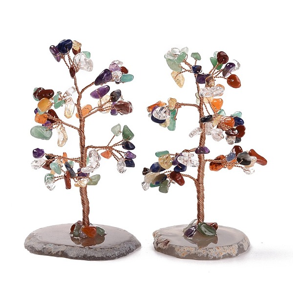 PandaHall Natural Gemstone Chips & Agate Pedestal Display Decorations, Tree of Life Healing Stone Tree, for Reiki Healing Crystals Chakra...
PandaHall Natural Gemstone Chips & Agate Pedestal Display Decorations, Tree of Life Healing Stone Tree, for Reiki Healing Crystals Chakra...