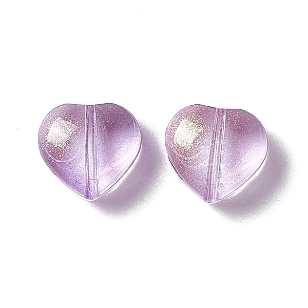 PandaHall Electroplate Transparent Glass Bead, with Glitter Gold Powder, Heart, Orchid, 10x10x5mm, Hole: 1mm Glass Heart Purple
PandaHall Electroplate Transparent Glass Bead, with Glitter Gold Powder, Heart, Orchid, 10x10x5mm, Hole: 1mm Glass Heart Purple