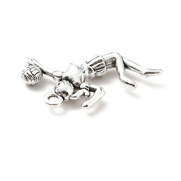 PandaHall Tibetan Style Alloy Pendants, Volleyball Player, Antique Silver, 24x26x4mm, Hole: 1.8mm Alloy Human
PandaHall Tibetan Style Alloy Pendants, Volleyball Player, Antique Silver, 24x26x4mm, Hole: 1.8mm Alloy Human