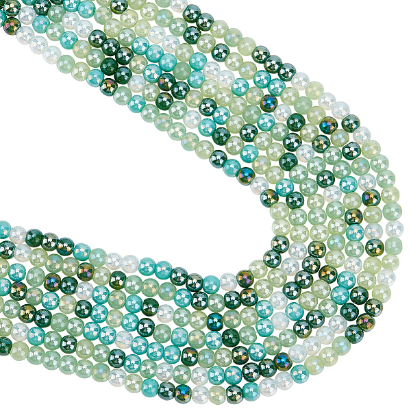 PandaHall Beebeecraft 8 Strands Transperant Electroplate Glass Beads Strands, AB Color Plated, Round, Medium Sea Green, 4~4.5mm, Hole: 0.9mm...
PandaHall Beebeecraft 8 Strands Transperant Electroplate Glass Beads Strands, AB Color Plated, Round, Medium Sea Green, 4~4.5mm, Hole: 0.9mm...