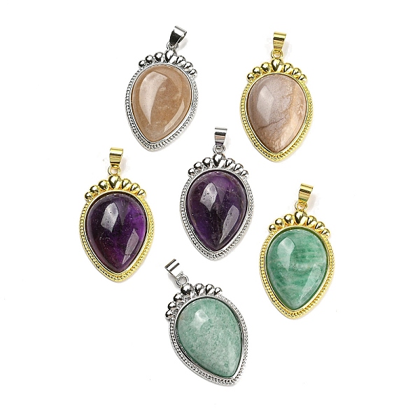 PandaHall Natural Mixed Gemstone Pendants, Carrot Charms with Rack Plating Platinum & Golden Tone Brass Findings, Lead Free & Cadmium Free...
PandaHall Natural Mixed Gemstone Pendants, Carrot Charms with Rack Plating Platinum & Golden Tone Brass Findings, Lead Free & Cadmium Free...