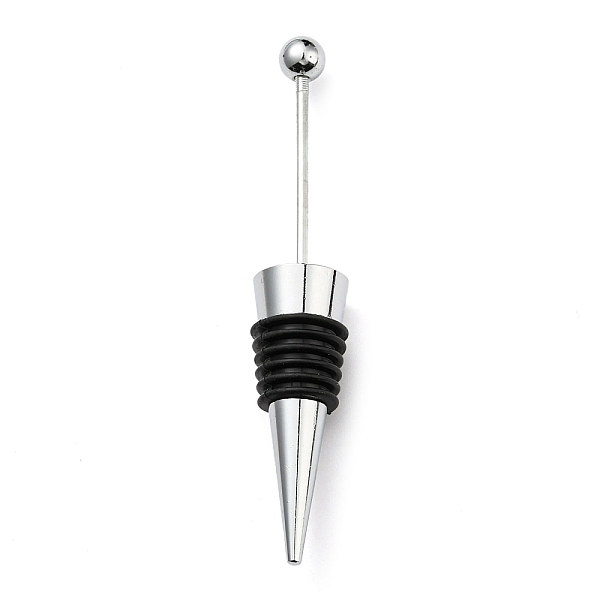 PandaHall Beadable Wine Stoppers, Alloy & Rubber Wine Saver Bottle Stopper, Cone, Black, 115x20mm Alloy Cone Black
PandaHall Beadable Wine Stoppers, Alloy & Rubber Wine Saver Bottle Stopper, Cone, Black, 115x20mm Alloy Cone Black