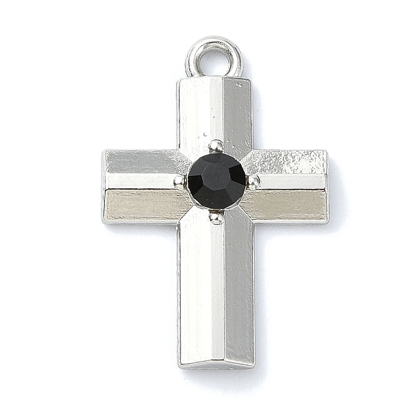 PandaHall Rack Plating Alloy with Black Rhinestone Pendants, Cross, Platinum, 23x15x4mm, Hole: 1.8mm Alloy+Rhinestone Cross Black
PandaHall Rack Plating Alloy with Black Rhinestone Pendants, Cross, Platinum, 23x15x4mm, Hole: 1.8mm Alloy+Rhinestone Cross Black