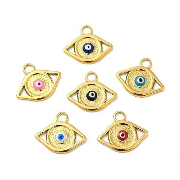 PandaHall 304 Stainless Steel Enamel Pendants, Real 18K Gold Plated, Evil Eye Charm, Mixed Color, 15x18x2mm, Hole: 2.8mm Stainless..., Multicolor
PandaHall 304 Stainless Steel Enamel Pendants, Real 18K Gold Plated, Evil Eye Charm, Mixed Color, 15x18x2mm, Hole: 2.8mm Stainless..., Multicolor